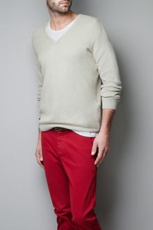 Zara Structured Sweater - Lyst