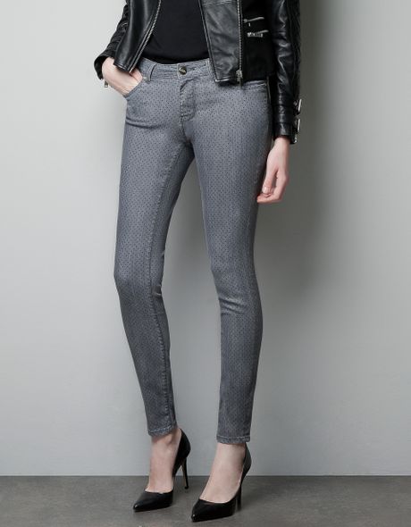 zara grey ripped jeans