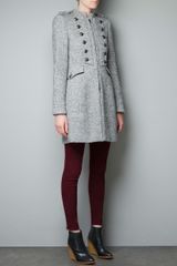 Zara Wool Military Coat