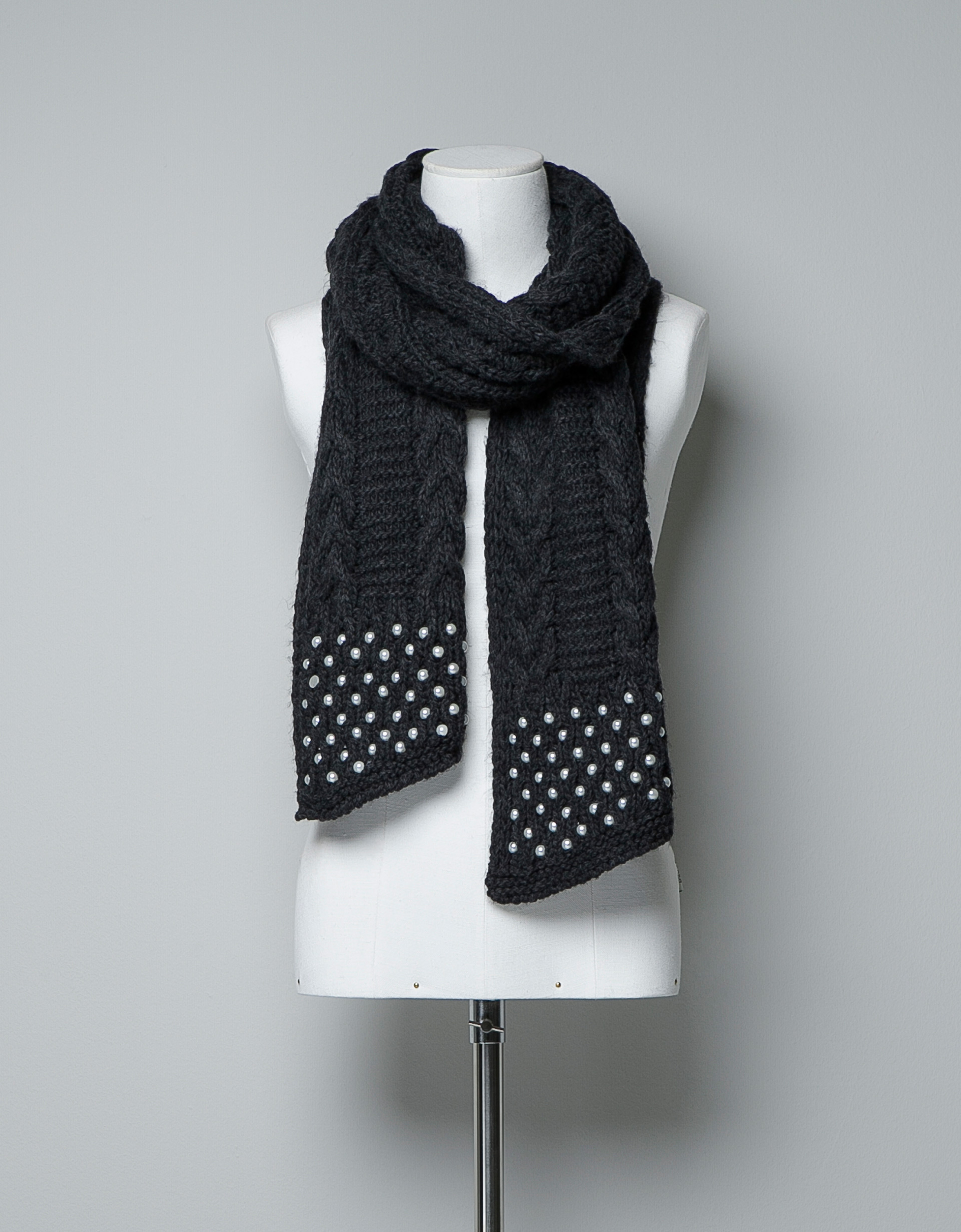 Zara Scarf in Gray (marl grey) Lyst