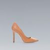 Zara Leather Court Shoe in Brown (nude) - Lyst