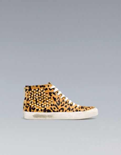tennis leopard zara