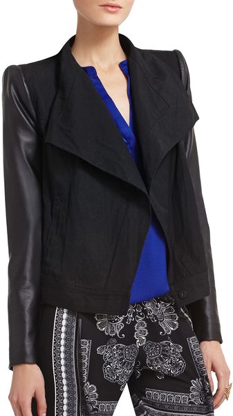 BCBGMAXAZRIA Reneene Draped Jacket - Lyst
