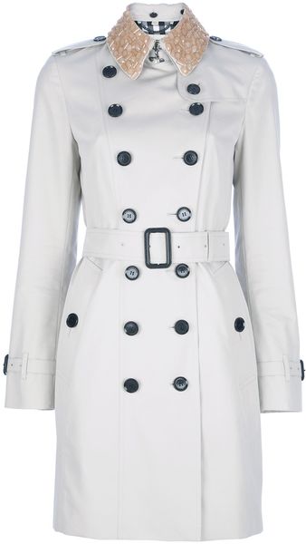 Burberry Belted Trench - Lyst