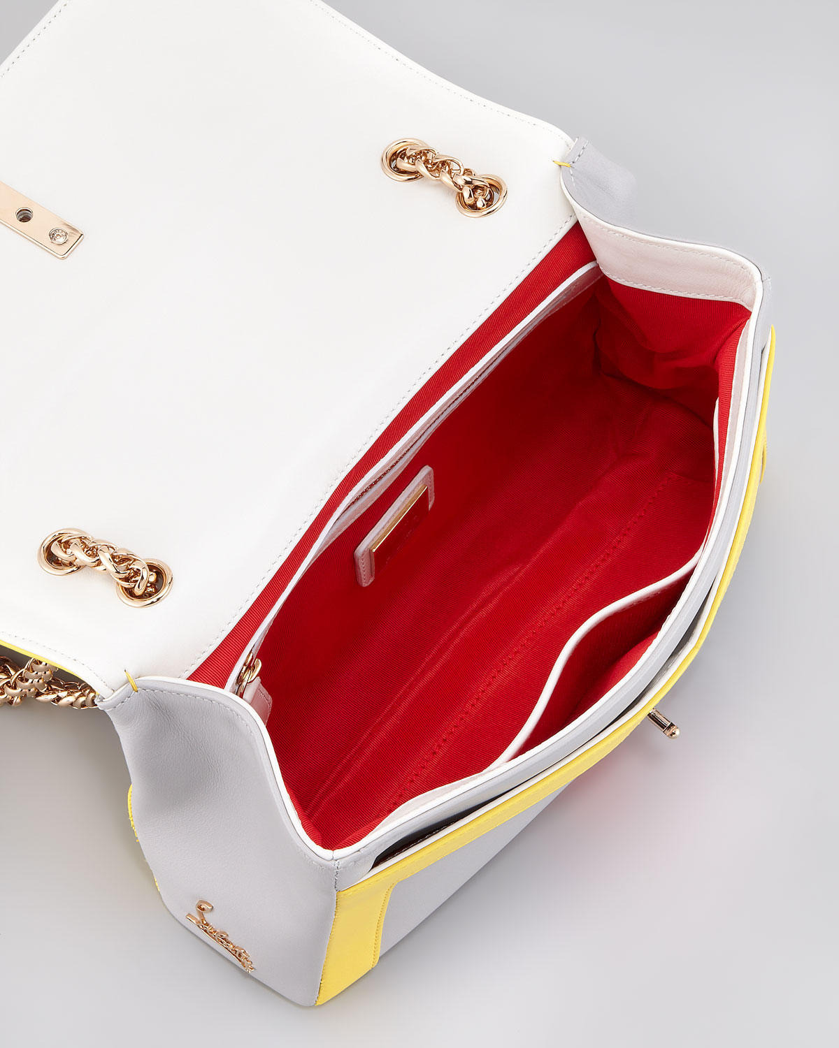 christian louboutin purse white