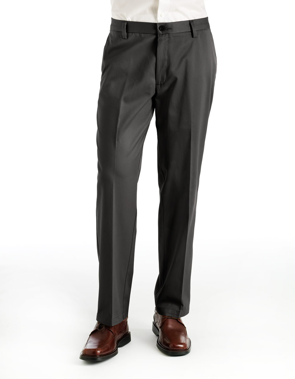 Dockers Flatfront Cotton Pants in Green for Men (dark green) Lyst