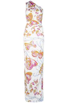 Emilio Pucci One-Shoulder Butterfly Maxi Dress - Lyst
