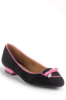 Isaac Mizrahi Deborah Suede Pointed Toe Flats - Lyst