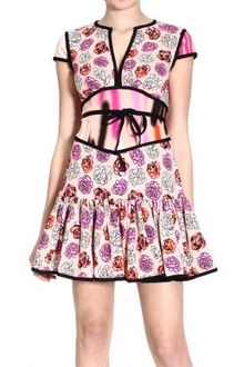 Versus  Shortsleeve Flower Print Dress Sequin - Lyst