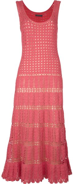 Alberta Ferretti Knit Maxi Dress - Lyst