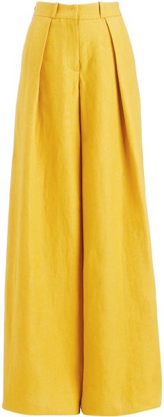 Alexander Lewis Linen Wide Leg Pants - Lyst
