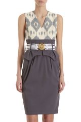 Altuzarra Belted Peplum Dress