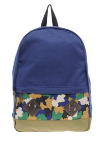 Asos Brand Backpack with Camo Panel - Lyst