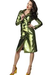 Burberry Prorsum Technical Lurex Bonded Trench Coat