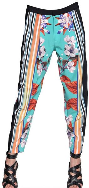 Clover Canyon Orchid Print Soft Trousers - Lyst