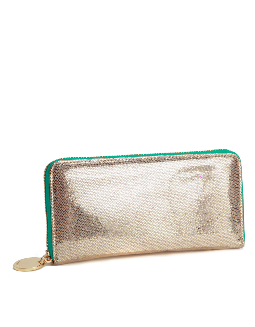 Deux Lux Glitter Zip Wallet in Gold (rose gold) Lyst