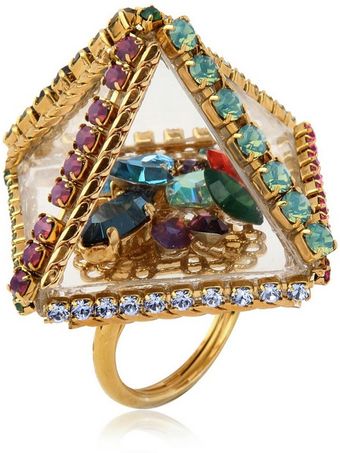 Erickson Beamon Who Are You Ring - Lyst