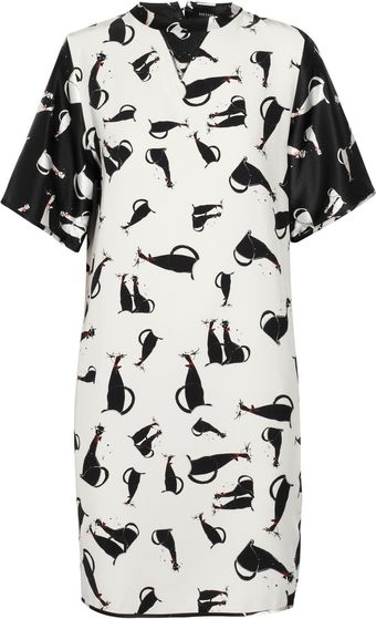 Lulu & Co Roksanda Ilincic Printed Silk Dress - Lyst