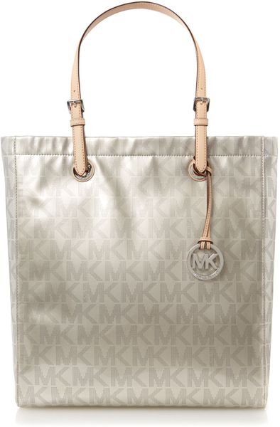 michael kors gold metallic tote