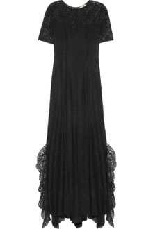Nina Ricci Ruffled Lace Gown - Lyst