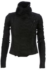Rick Owens Distressed Biker Jacket