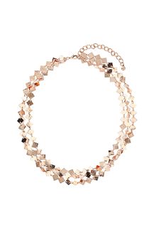 Topshop Metal Diamond Multirow Collar - Lyst