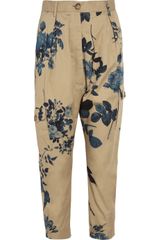 Vivienne Westwood Anglomania Safari Brigadier Floralprint Cottontwill Pants