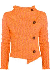 Vivienne Westwood Anglomania Drape Neon Knitted Cardigan