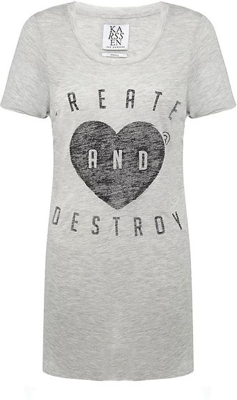 Zoe Karssen Create and Destroy Tshirt - Lyst