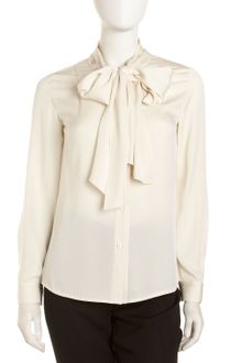 Diane Von Furstenberg New Edde Ascot Blouse - Lyst