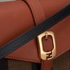 Fendi Striped Shoulder Bag in Brown - Lyst