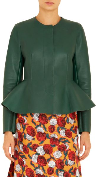 Marni Long Sleeve peplum Jacket - Lyst