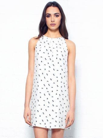 Theory Charlaine Bird Print Dress - Lyst