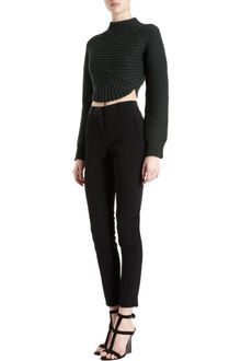 Alexander Wang Rib Knit Cropped Sweater - Lyst