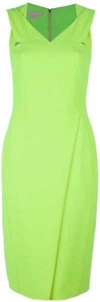 Antonio Berardi Fluro Asymmetric Spilt Dress - Lyst