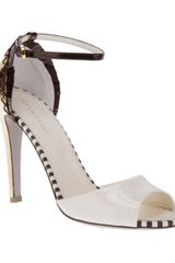 Sergio Rossi Metallic Heel Sandals