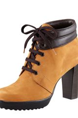 Tod's Suede Lace-up Hiker Bootie