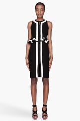 Altuzarra Black and White Eland Peplum Day Dress