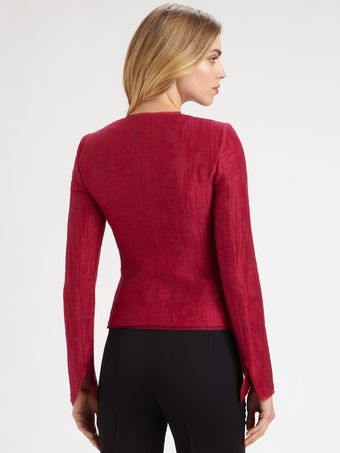 Armani Textured Jacket - Lyst
