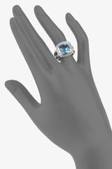 David Yurman  Topaz Diamond Sterling Silver Ring