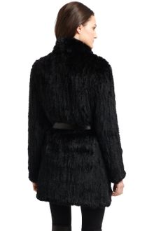 Elizabeth And James Knitted Fur Coat - Lyst