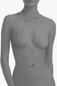 Gucci Sterling Silver Bamboo Necklace - Lyst