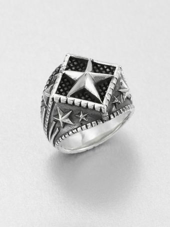 King Baby Studio Sterling Silver Star Ring - Lyst