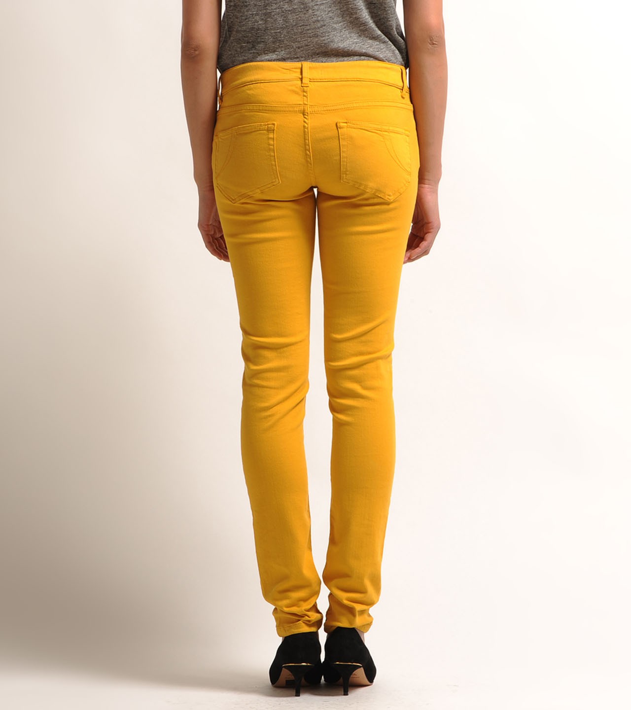 Maje Javar Jeans in Yellow (mustard) Lyst
