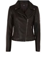 Oasis Becky Buckle Faux Leather Biker Jacket