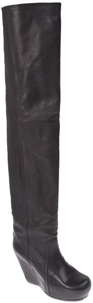Rick Owens Thigh High Boot - Lyst