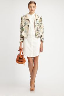 3.1 Phillip Lim Corded Floral Motorcycle Jacket - Lyst
