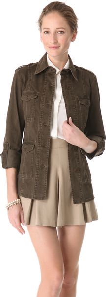 Alice + Olivia Farlie Military Shirt Jacket - Lyst