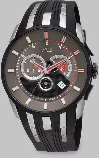 Breil Stainless Steel Chronograph Strap Watch - Lyst