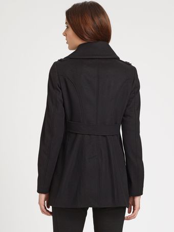 Burberry Wool cashmere Blend Peacoat - Lyst